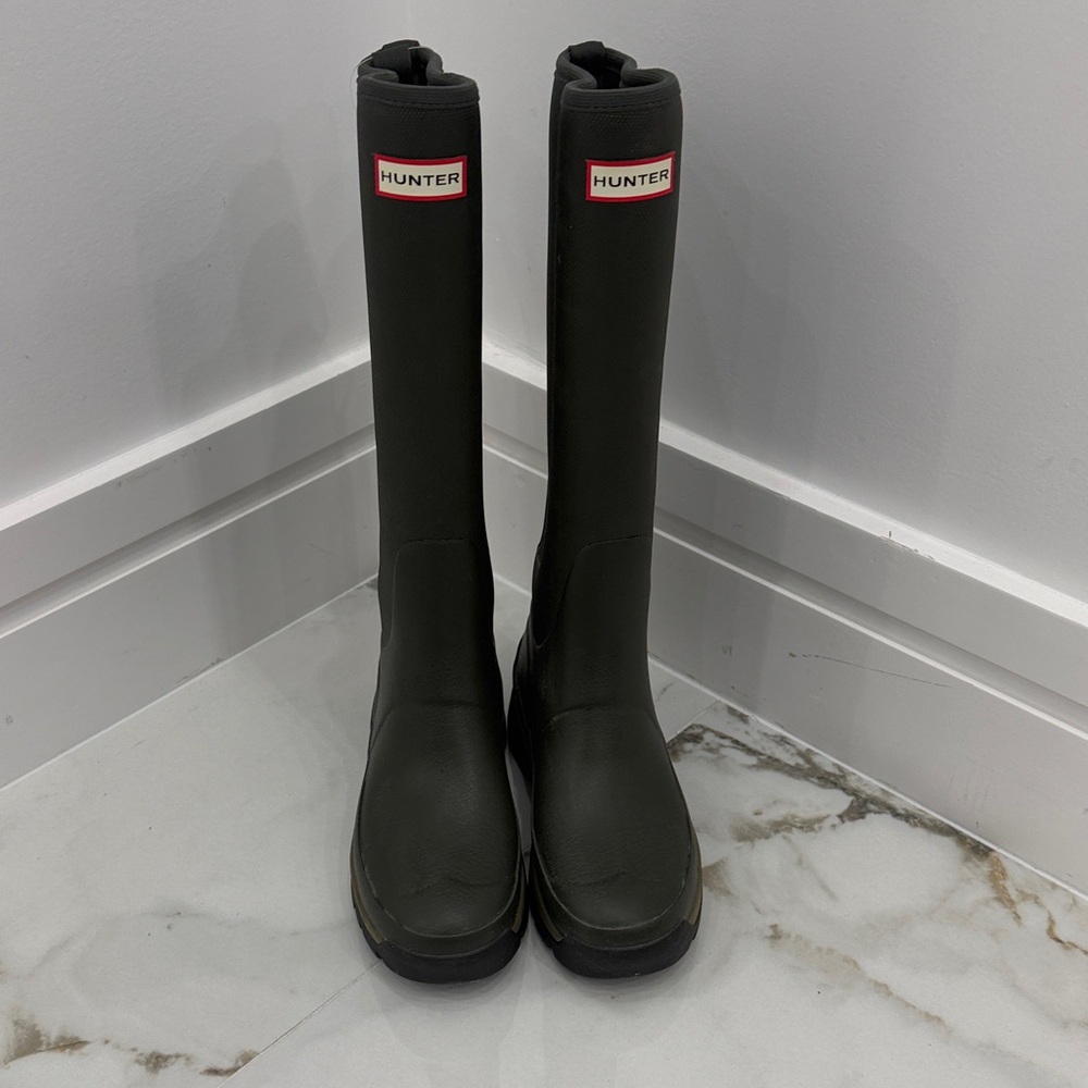 Brand new with tags Hunter Dark Olive Tall Boots